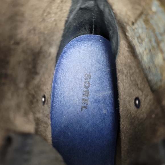 SOREL Joan of Arctic Leather Helen Wedge Lace-Up Sz US7.5 - Picture 10 of 13